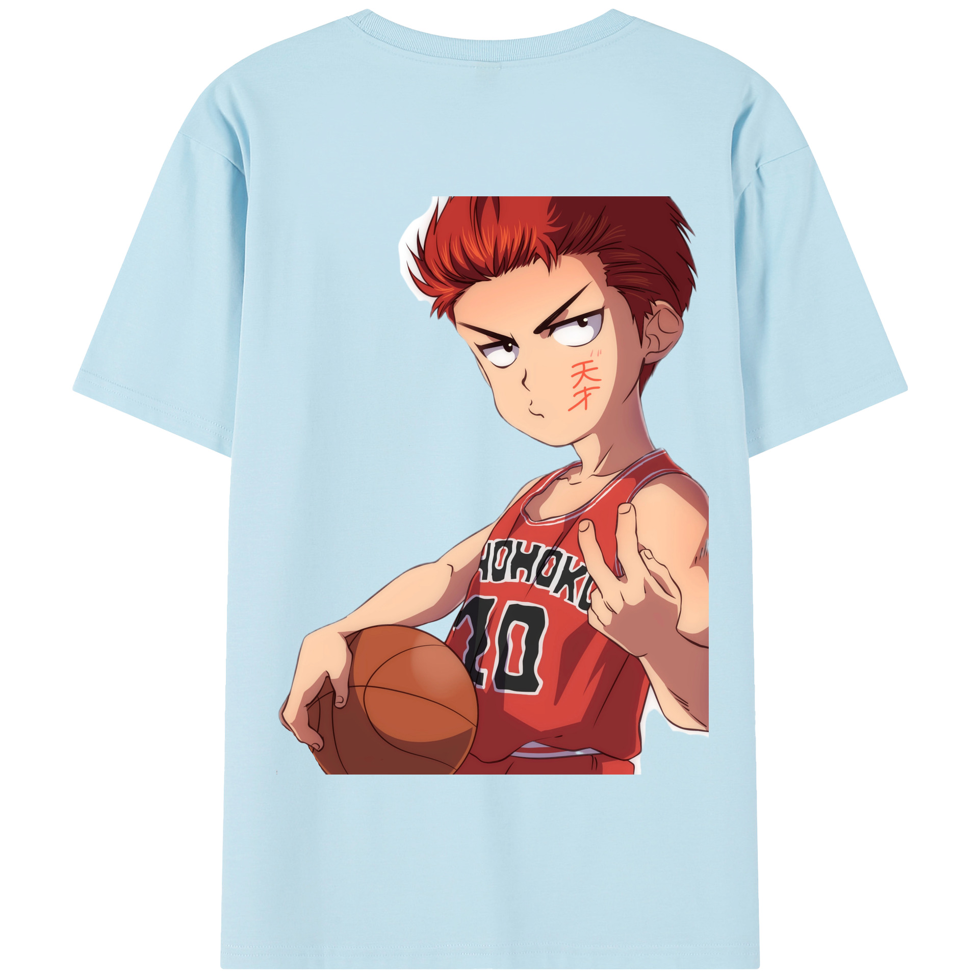 SLAM DUNK／スラムダンク 綿100％半袖Tシャツ（背面プリント）